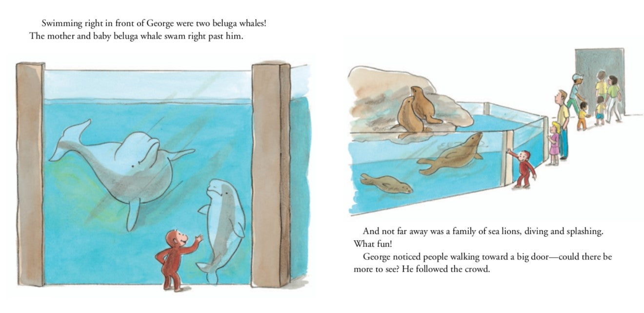 Curious George at the Aquarium