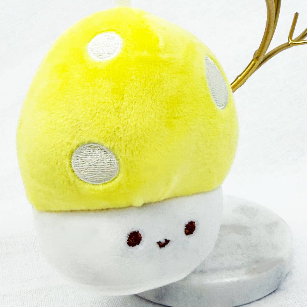 Happy Mushroom Plushie Key Chain