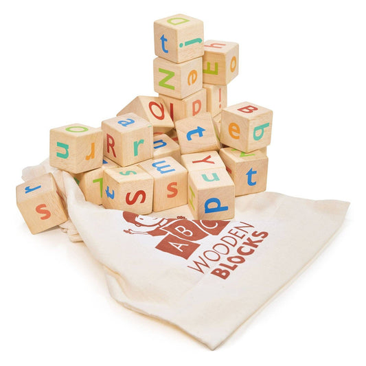 Mentari Wooden Alphabet Spelling Blocks