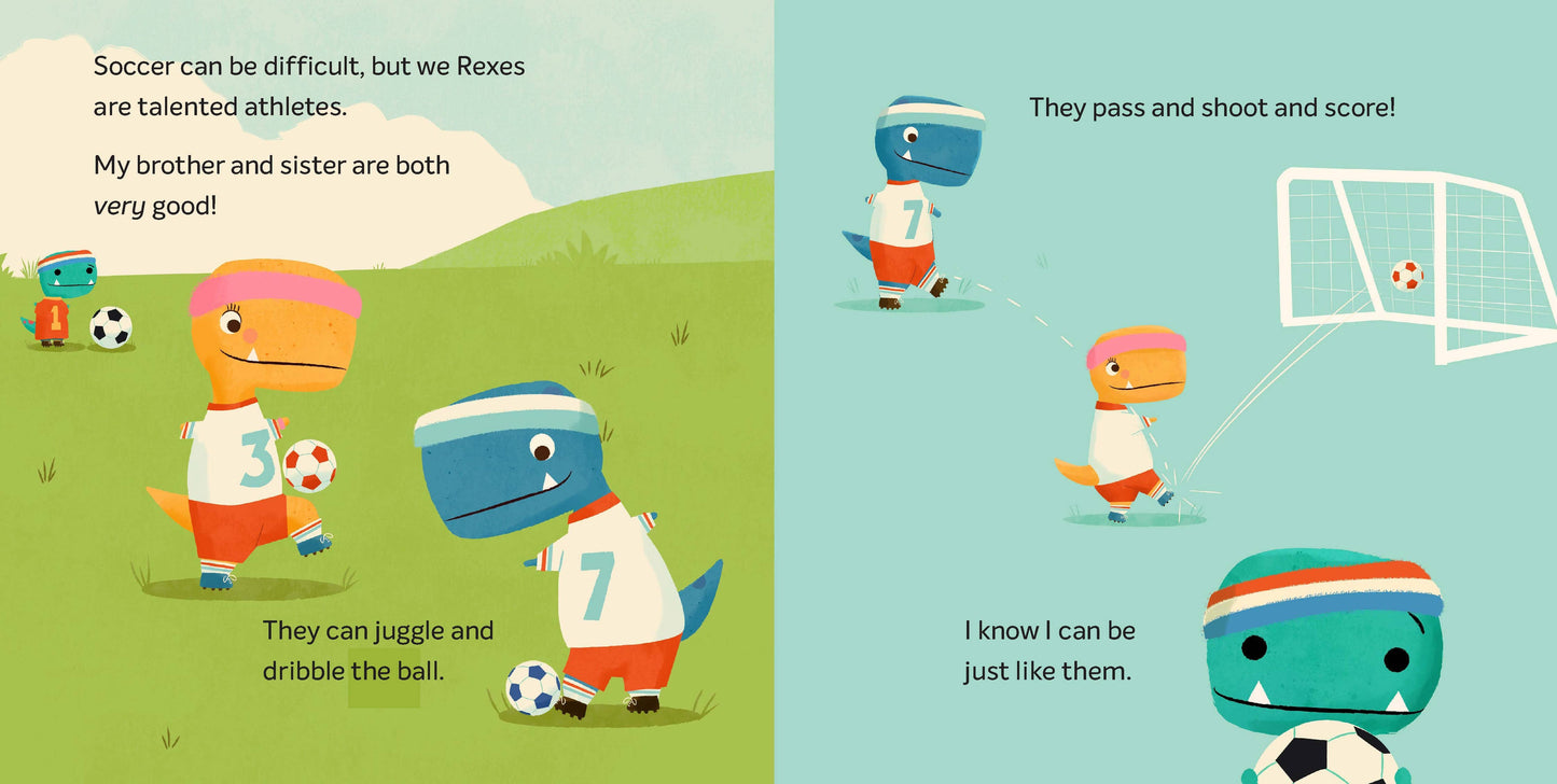 Tiny T. Rex Tries Soccer