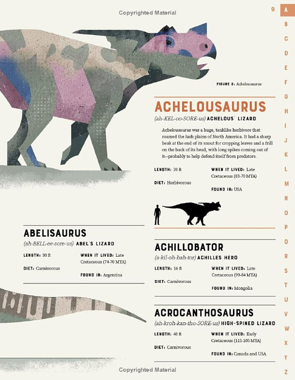 Dictionary of Dinosaurs: An Illustrated A to Z of Every Dinosaur Ever Discovered