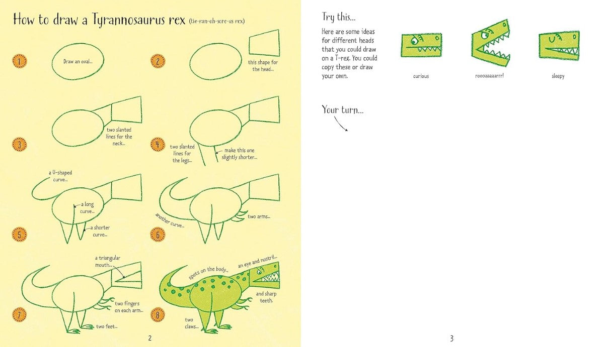 Step-By-Step Drawing Dinosaurs