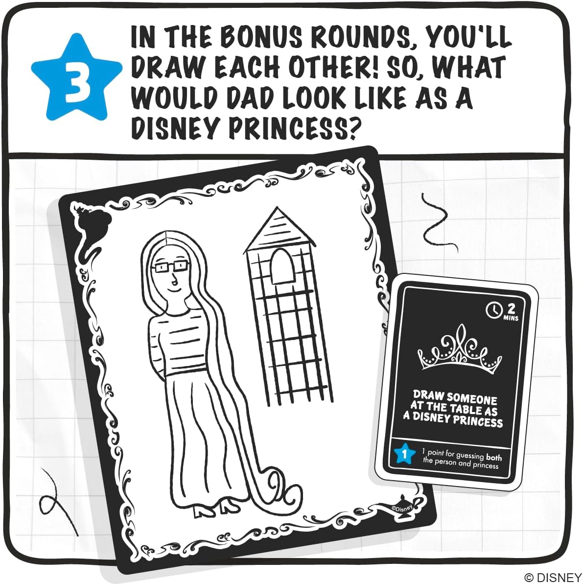 Disney Drawsome Family Game