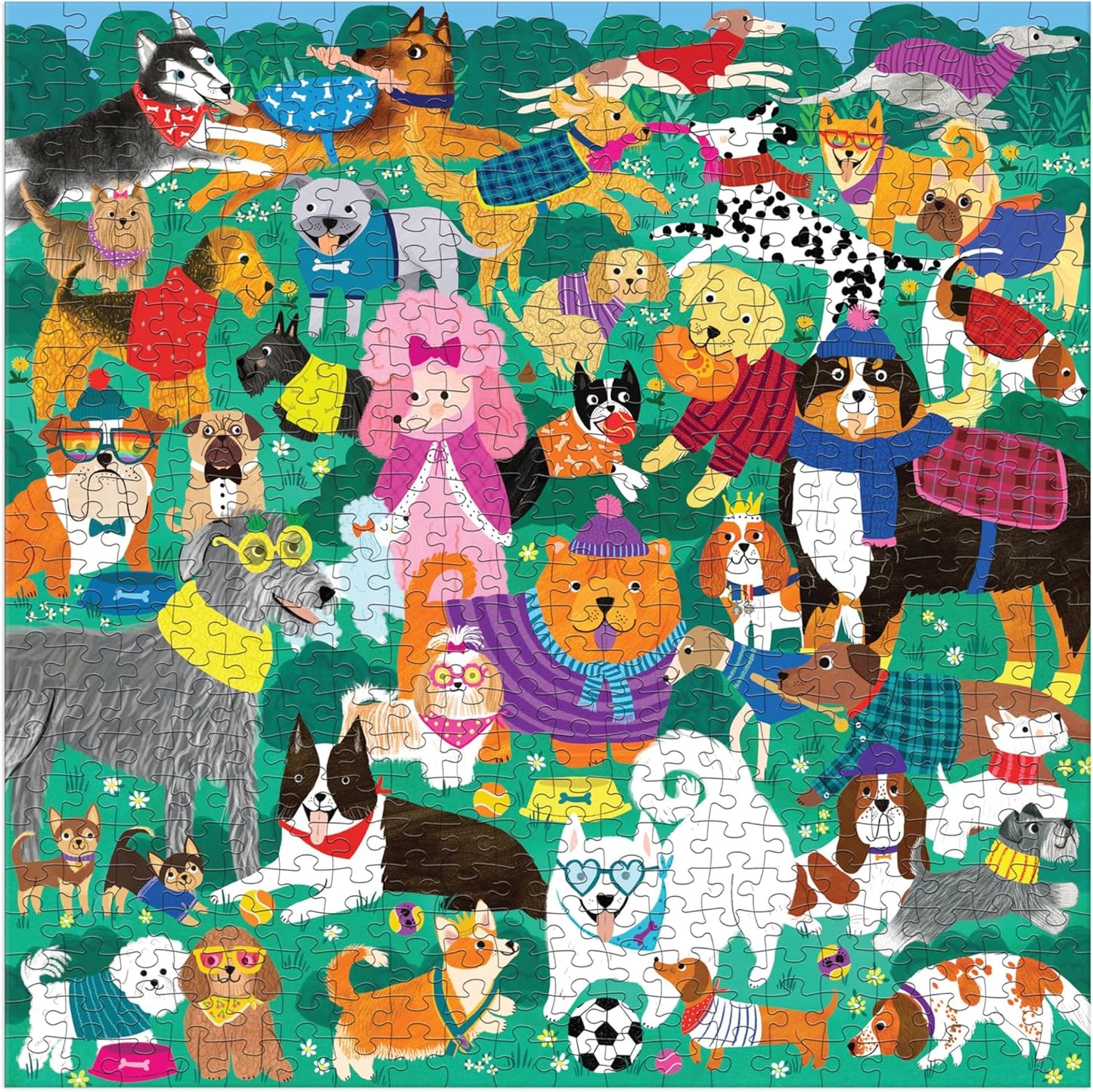 500 Piece Family Puzzle - Doggone Days