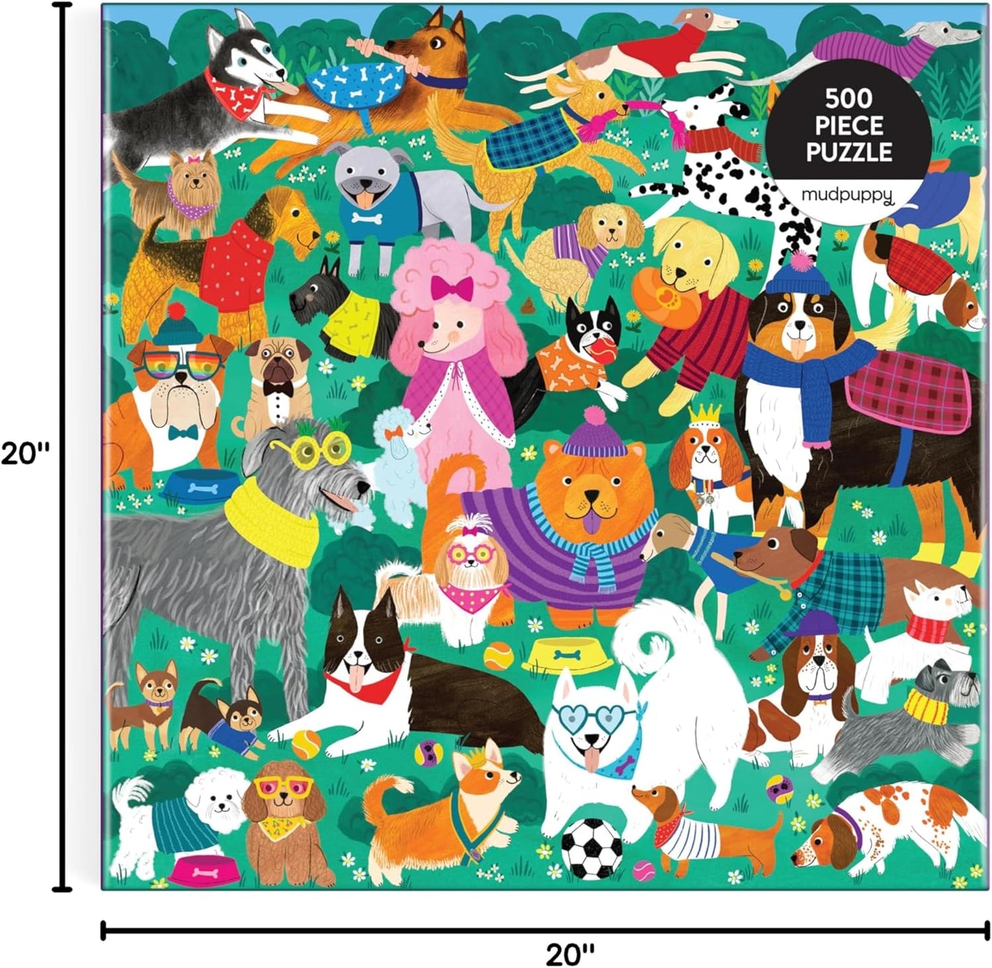 500 Piece Family Puzzle - Doggone Days