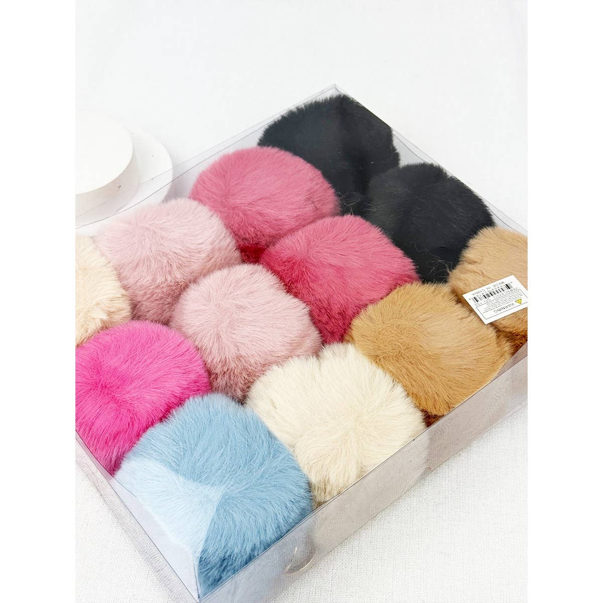 Soft Tone Pom Pom Keychain