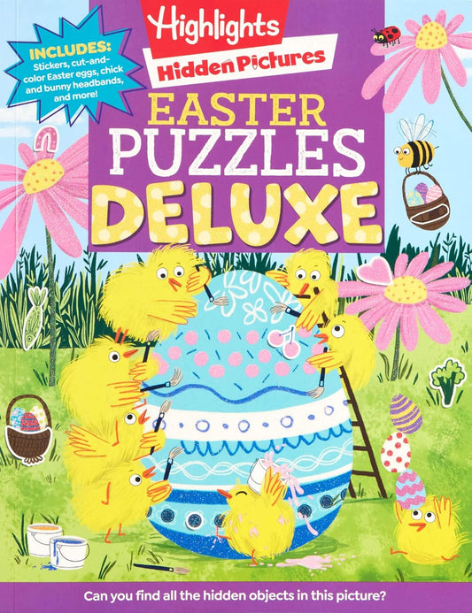 Easter Puzzles Deluxe: Easter Activity Book with Hidden Pictures