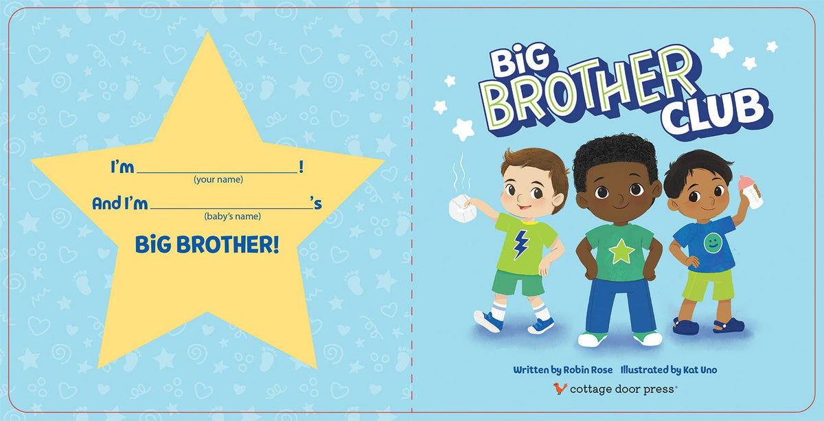 Big Brother Club Board Book with Reward Chart & Stickers