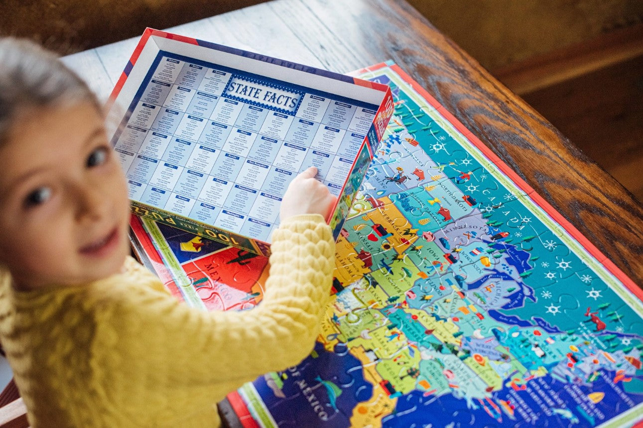 Eeboo 100 Piece Puzzle - This Land is Your Land