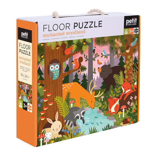 Petit Collage 24 Piece Floor Puzzle: Enchanted Woodland
