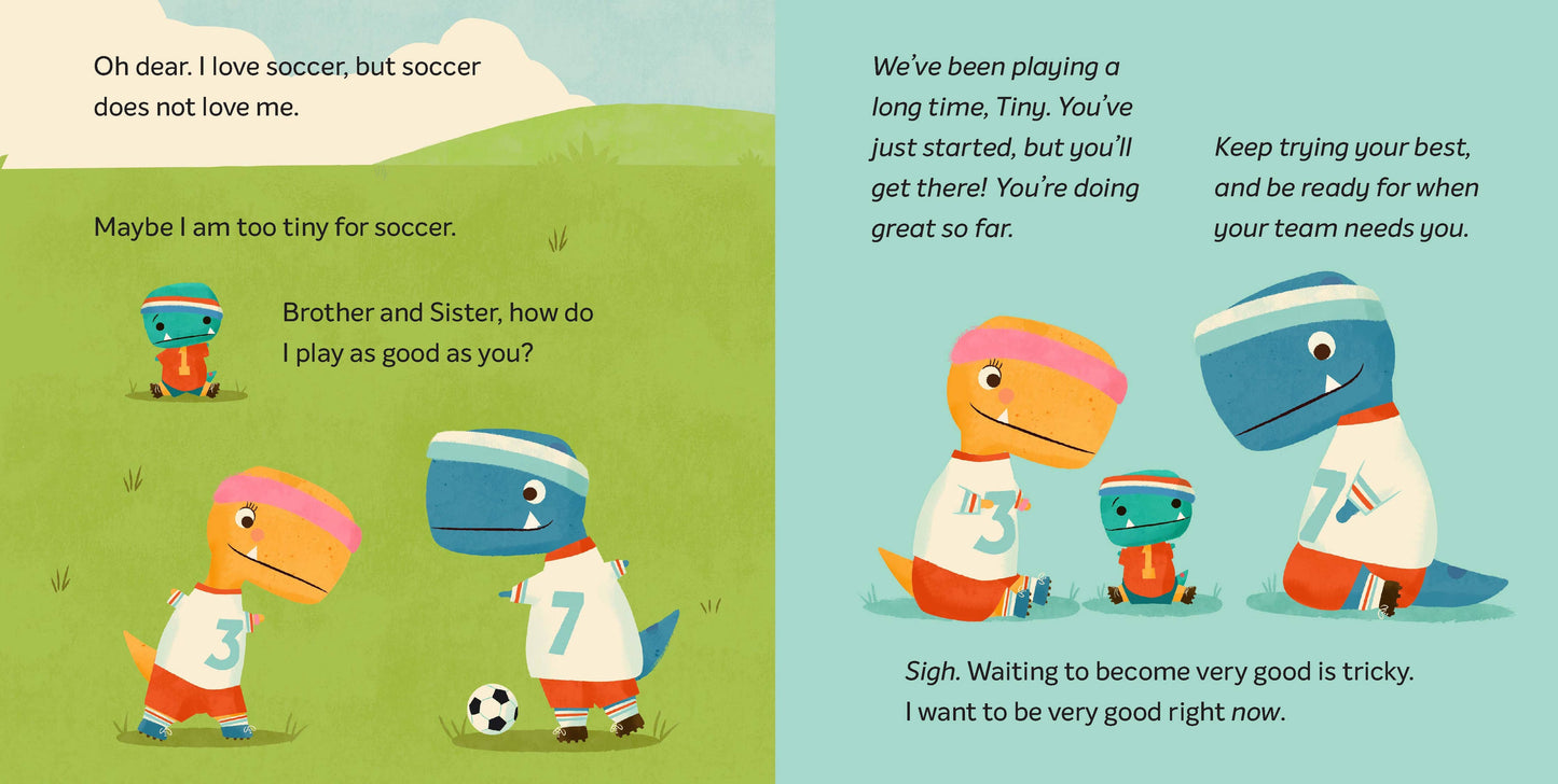 Tiny T. Rex Tries Soccer