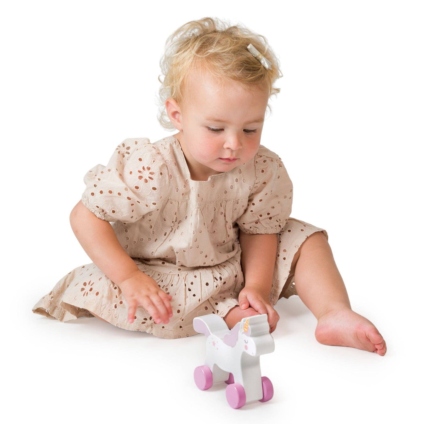 Mentari Wooden Magic Unicorn Push-Along Toy