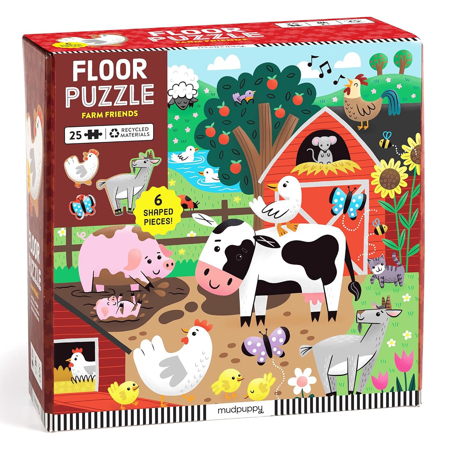 Mudpuppy 25 Piece Floor Puzzle: Farm Friends