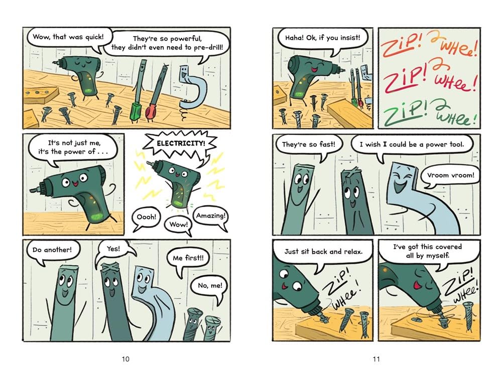 I Can Read Comics Level 3: The Fix-Its: Power Up with Power Drill