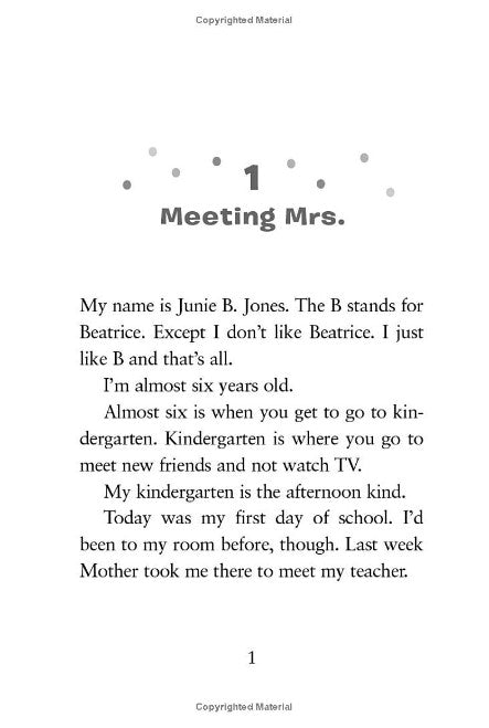 Junie B. Jones #1: Junie B. Jones and the Stupid Smelly Bus