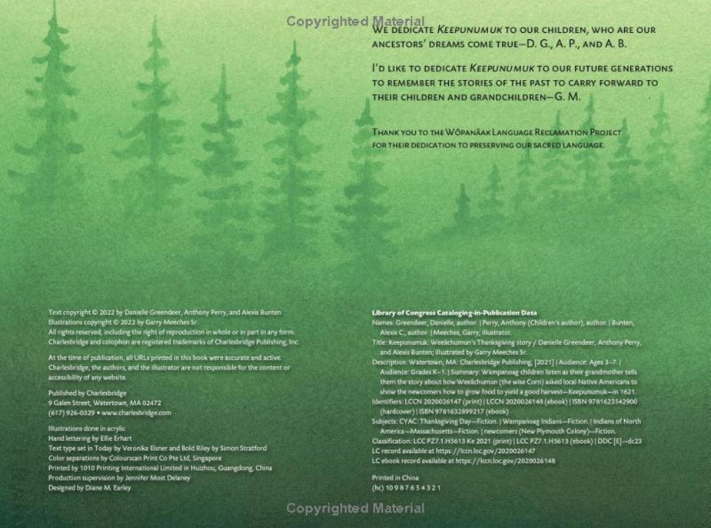 Keepunumuk: Weeâchumun's Thanksgiving Story