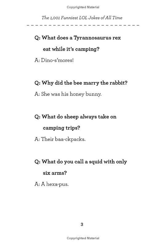 Laugh-Out-Loud: The 1,001 Funniest LOL Jokes of All Time