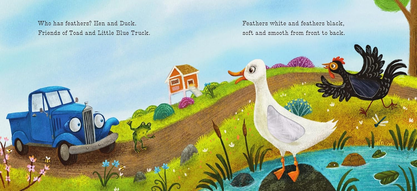 Little Blue Truck Feeling Happy: A Touch-And-Feel Book