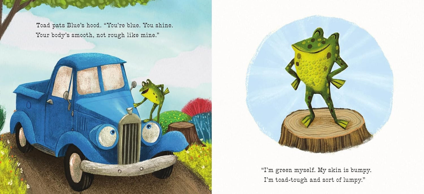 Little Blue Truck Feeling Happy: A Touch-And-Feel Book
