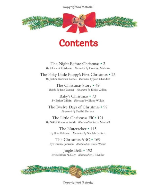 Little Golden Book Christmas Stories: 9 Books in 1