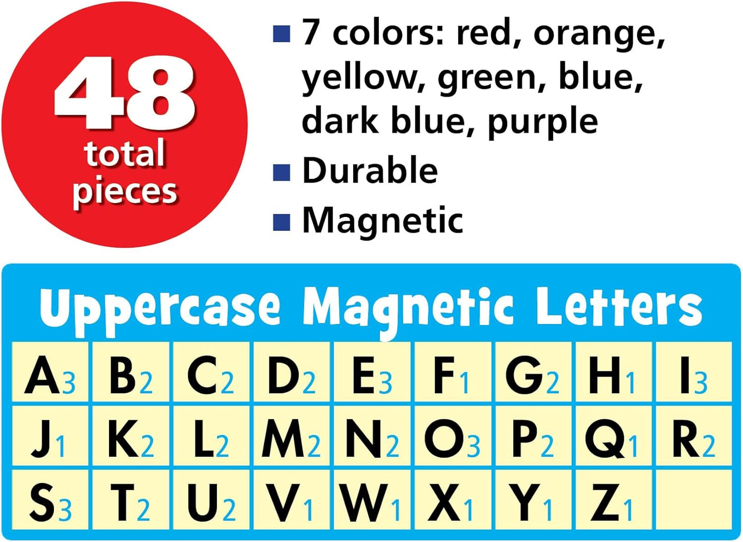 Magnetic Uppercase Letters