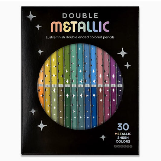 Double Metallic Dual Ended Colored Pencils