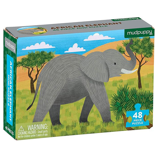 Mudpuppy Mini Puzzle: African Elephant