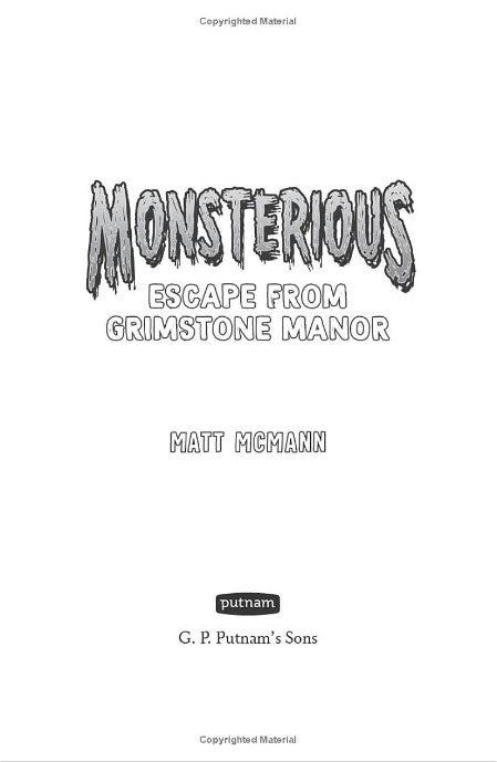 Monsterious Book #1: Escape from Grimstone Manor