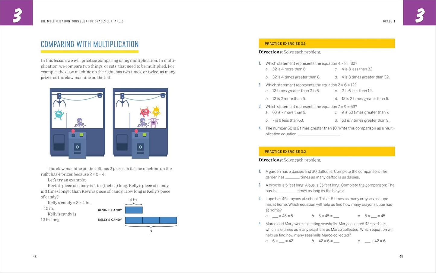 The Multiplication Workbook for Grades 3, 4, and 5