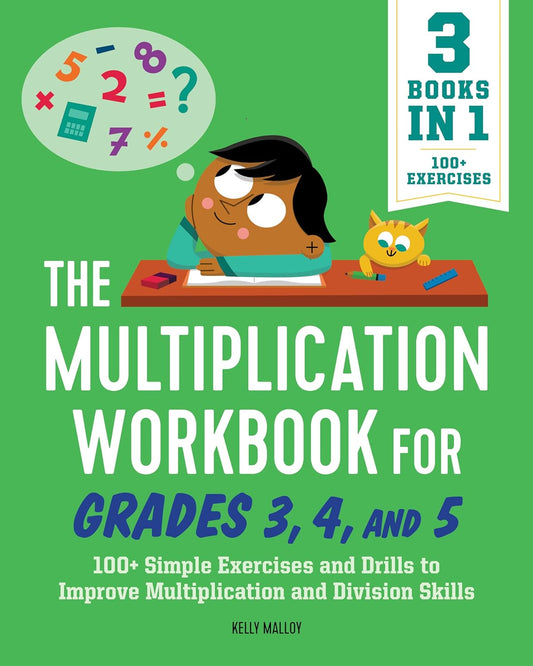 Multiplication Workbook For Grades 3, 4, and 5