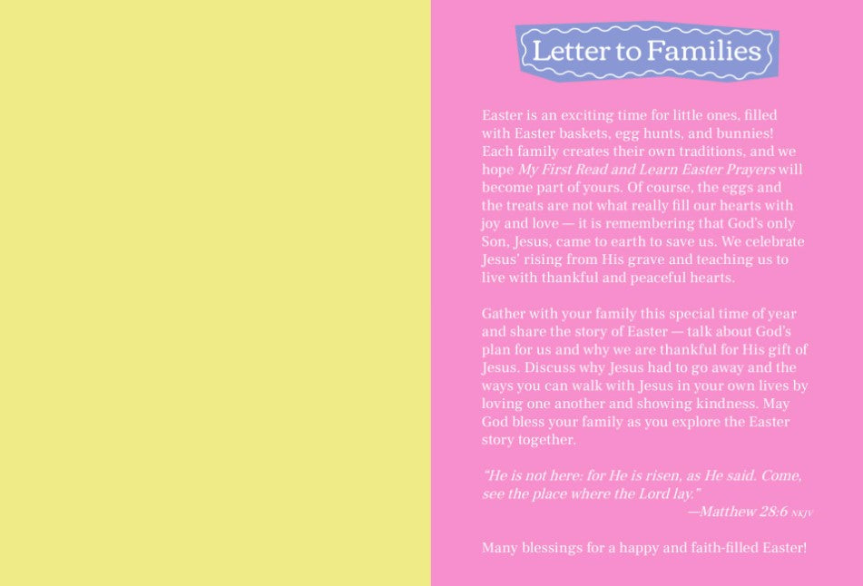 My First Read and Learn: Easter Prayers