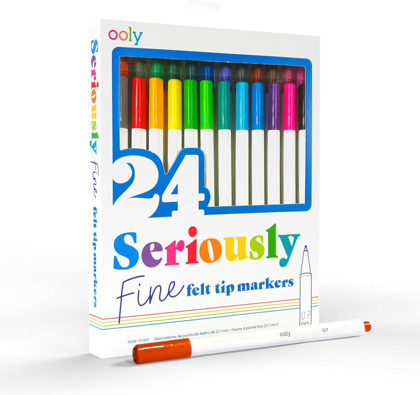 Seriously: Fine Felt Tip Markers Set of 24
