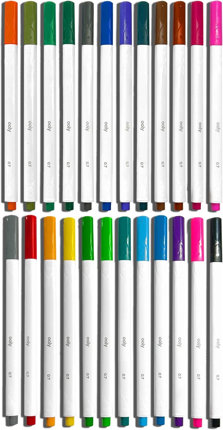 Seriously: Fine Felt Tip Markers Set of 24