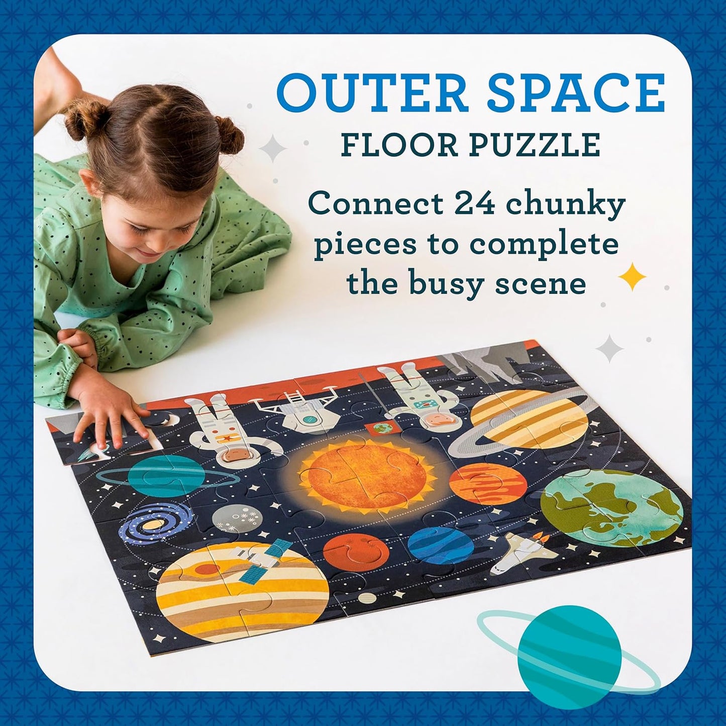 Petit Collage 24 Piece Floor Puzzle: Outer Space