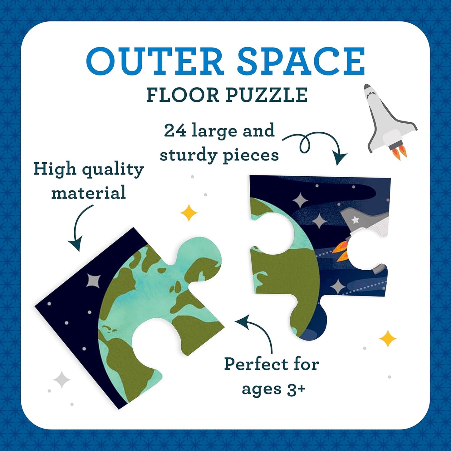 Petit Collage 24 Piece Floor Puzzle: Outer Space