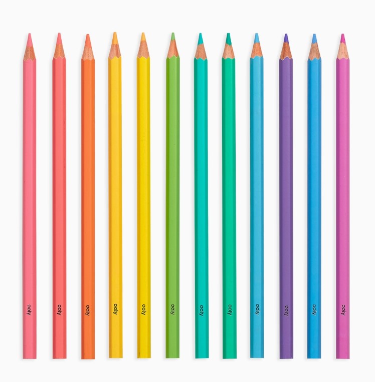 OOLY Pastel Hues Colored Pencils - Set of 12