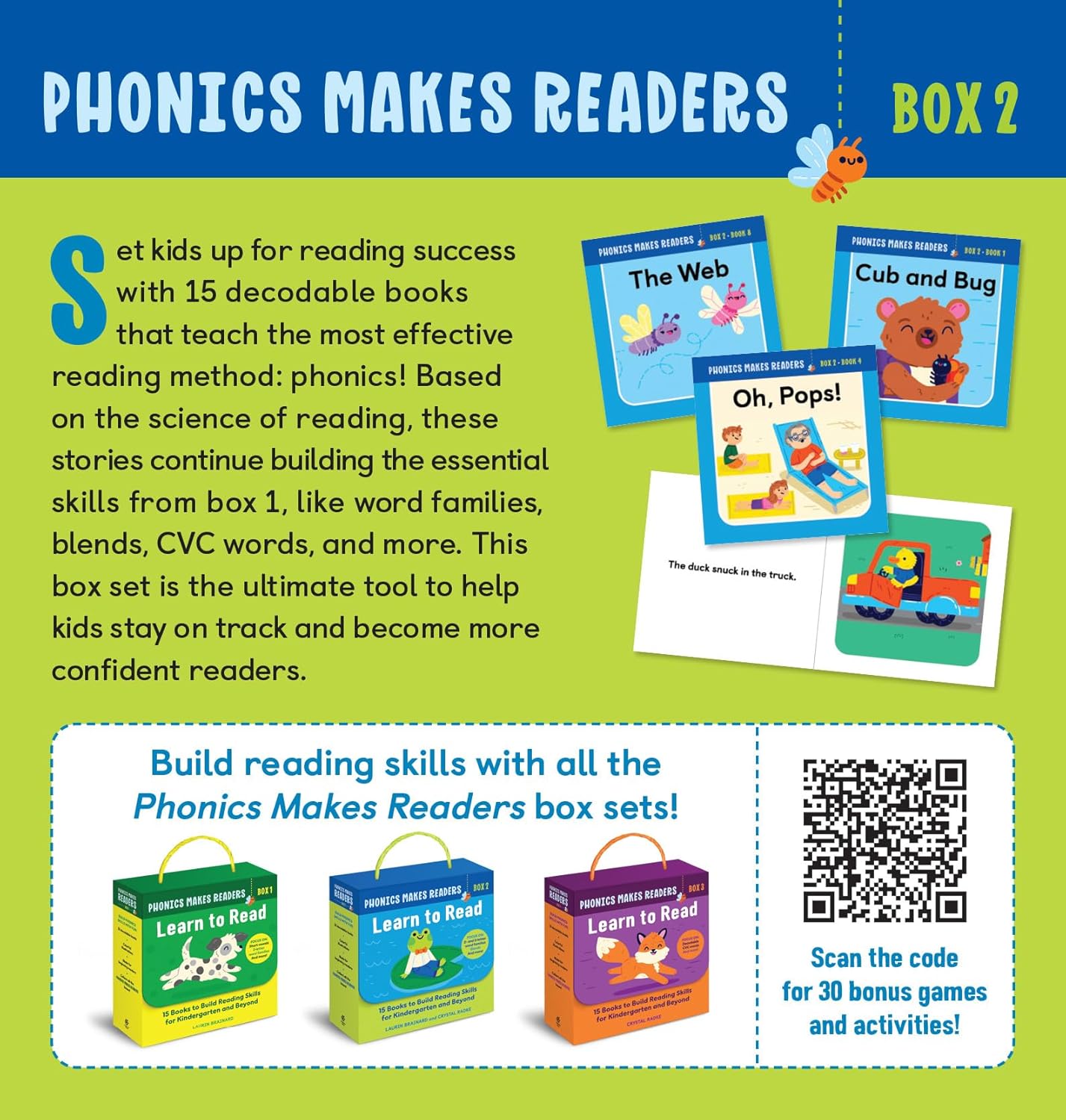 Phonics Makes Readers: Learn to Read Box 2