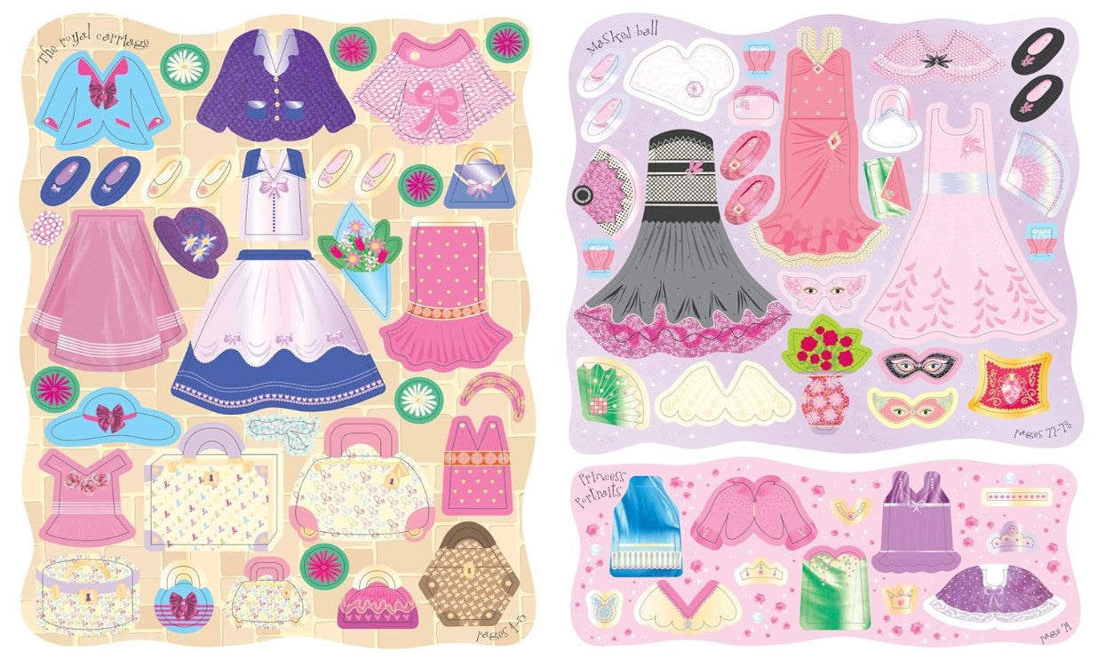 Usborne Sticker Dolly Dressing Princesses