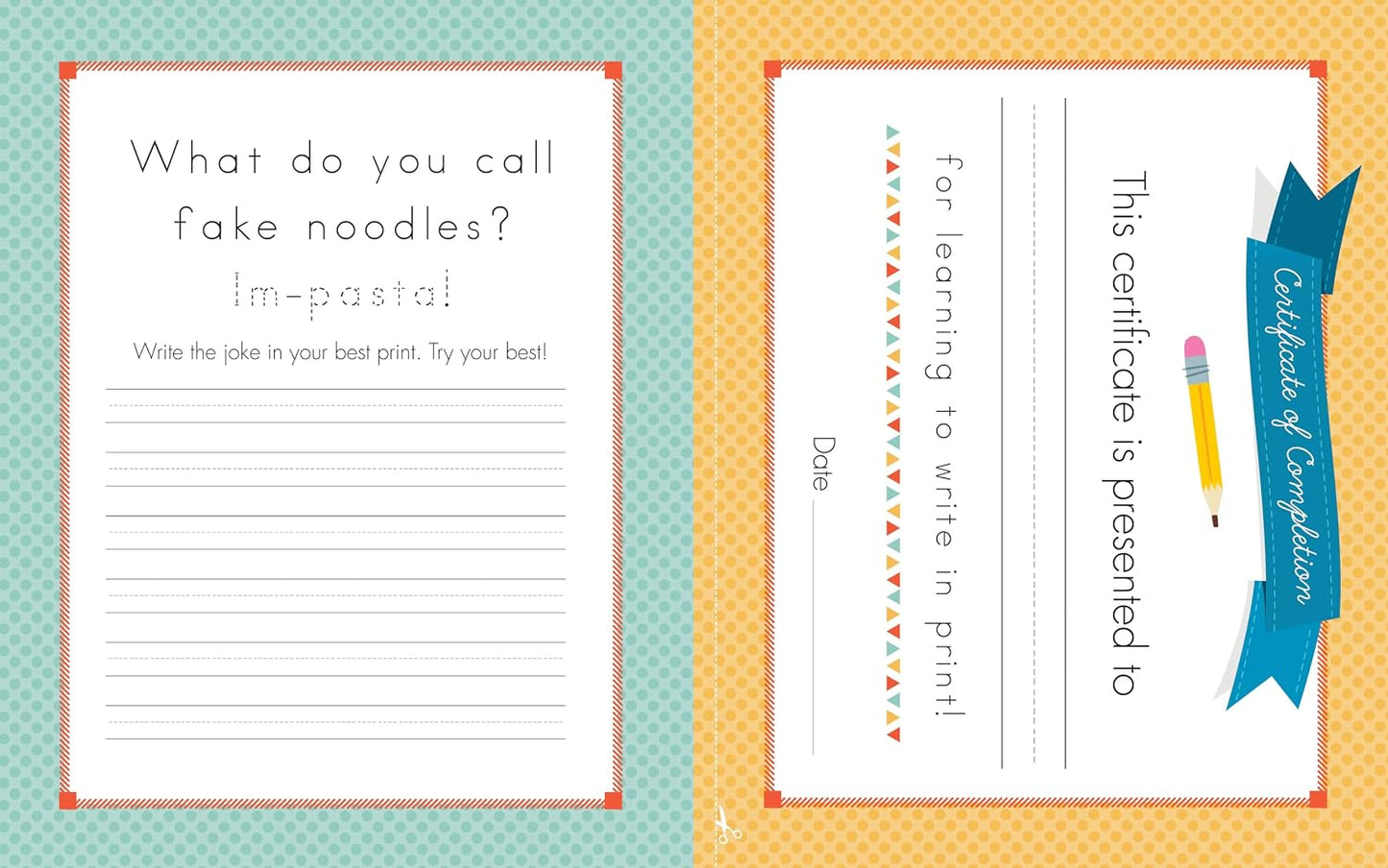 Print Handwriting Workbook for Kids
