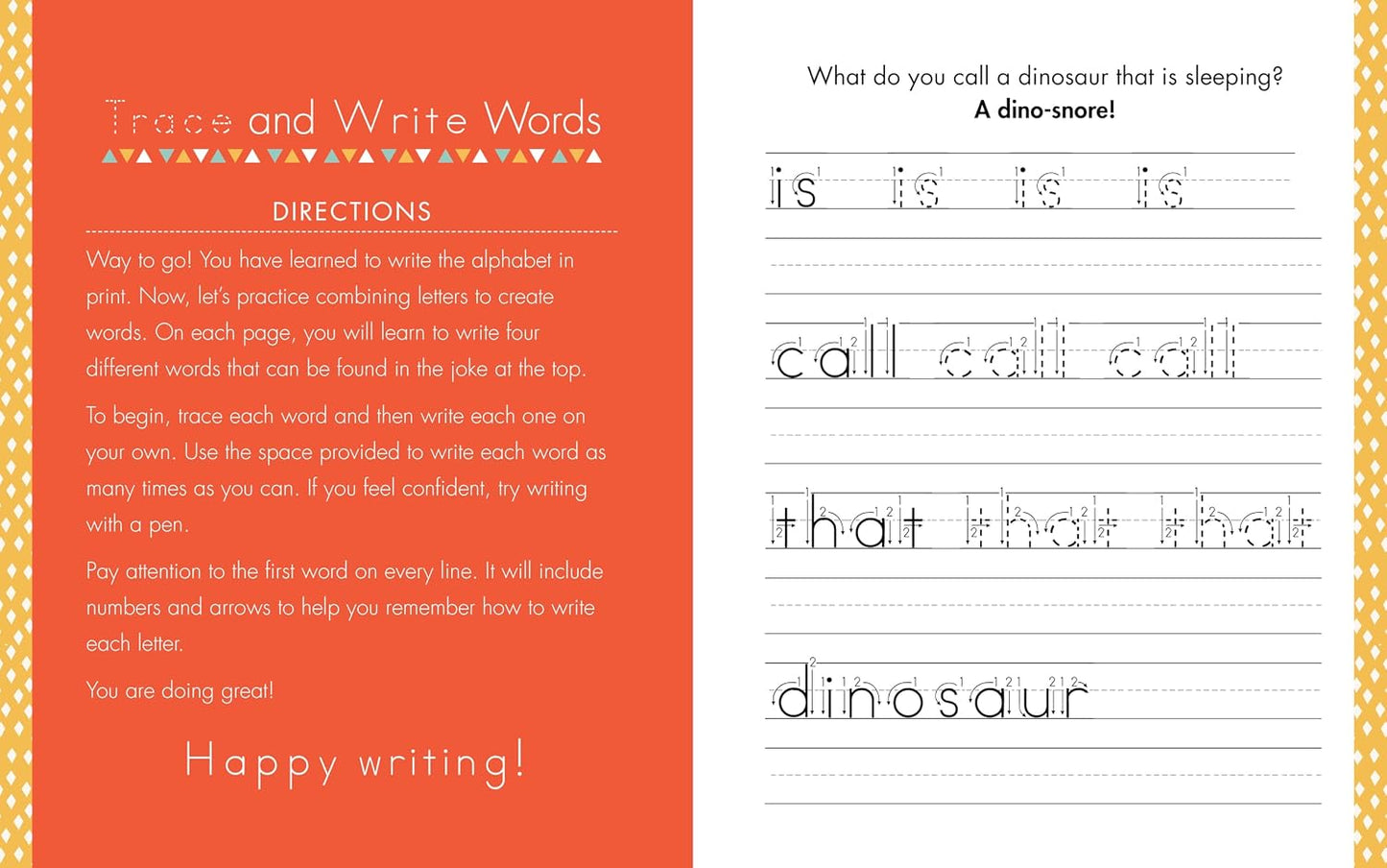 Print Handwriting Workbook for Kids