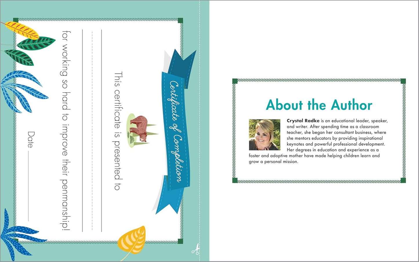 Print Penmanship Workbook for Kids