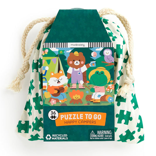 36 Piece Puzzle to Go: Happy Campers