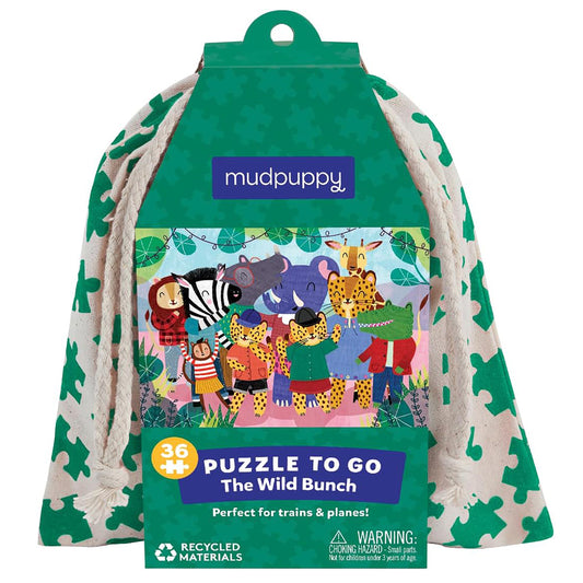 36 Piece Puzzle to Go:  Wild Bunch
