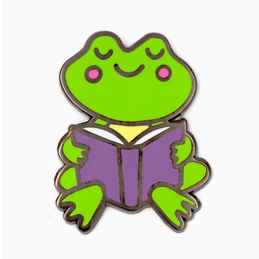 Reading Frog Enamel Pin
