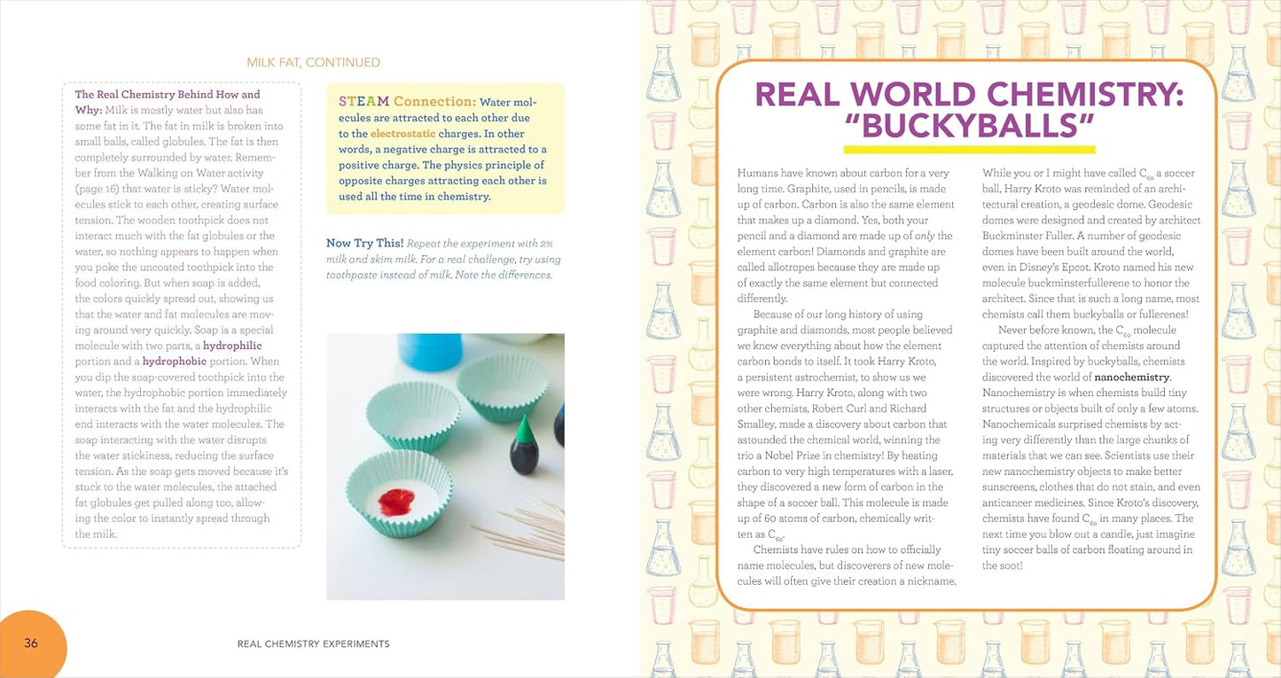 Real Chemistry Experiments: 40 Exciting Steam Activities for Kids