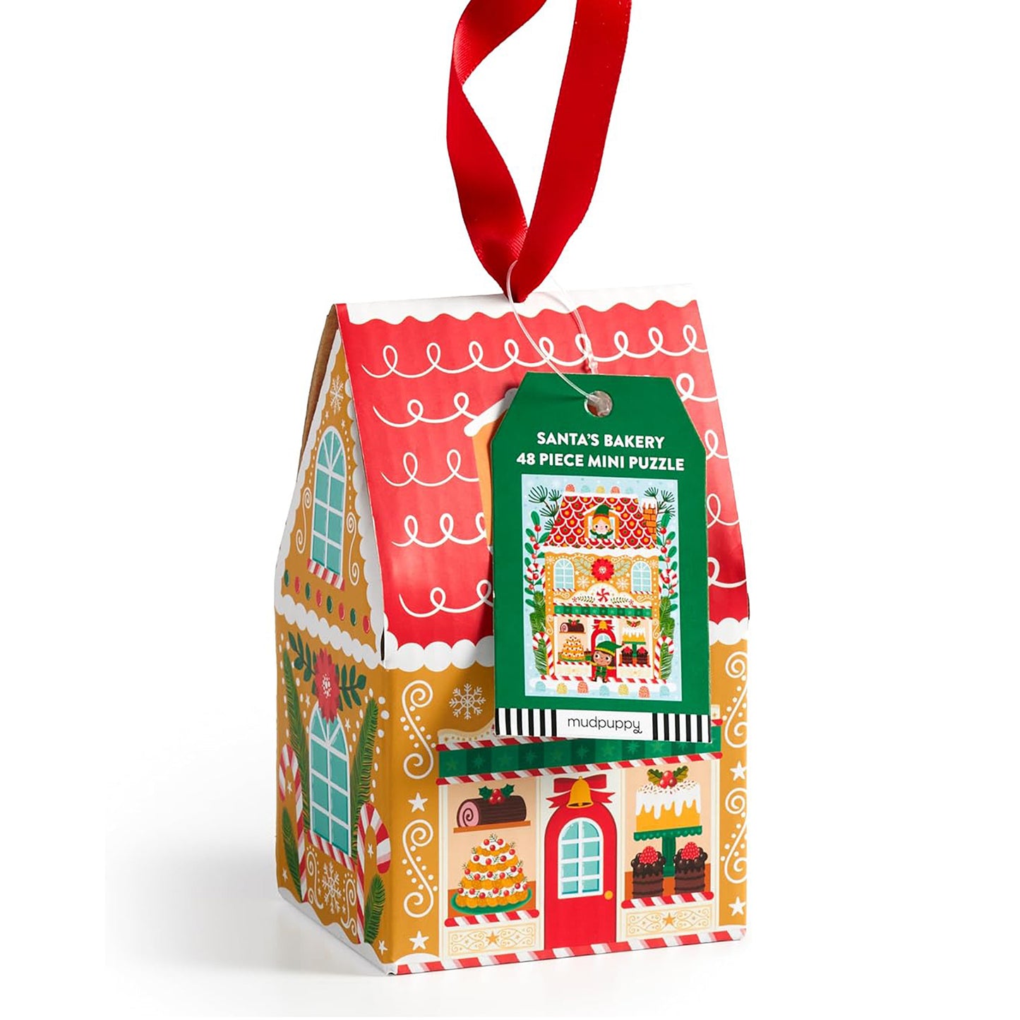 Santa's Bakery 48 Piece Mini Puzzle Ornament