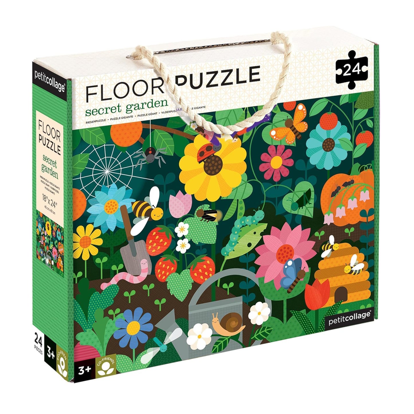 Petit Collage 24 Piece Floor Puzzle: Secret Garden