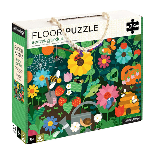 Petit Collage 24 Piece Floor Puzzle: Secret Garden