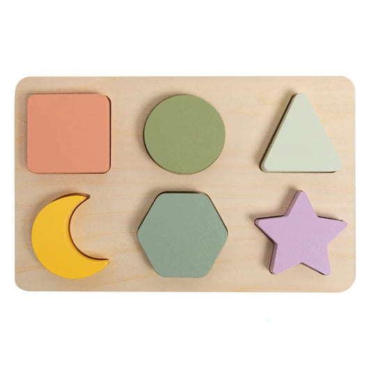 Wooden Shapes Puzzle by Pearhead