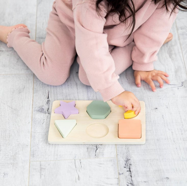 Wooden Shapes Puzzle by Pearhead